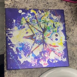 Colorful Abstract Canvas Art - the nightmare before Christmas